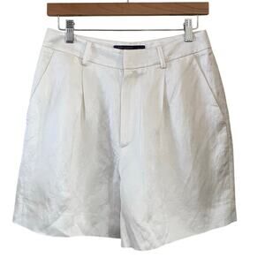 Ralph Lauren Purple Label Vintage Pleated White Shorts – Made in Italy Size 4
